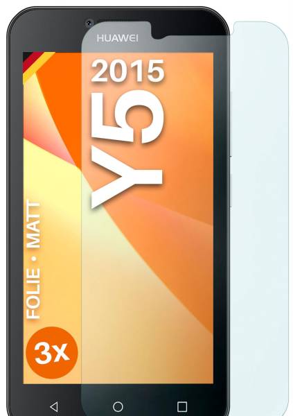 moex FlexProtect Matt für Huawei Y5 (2015) – Anti Reflex Schutzfolie für besten Displayschutz, Matt