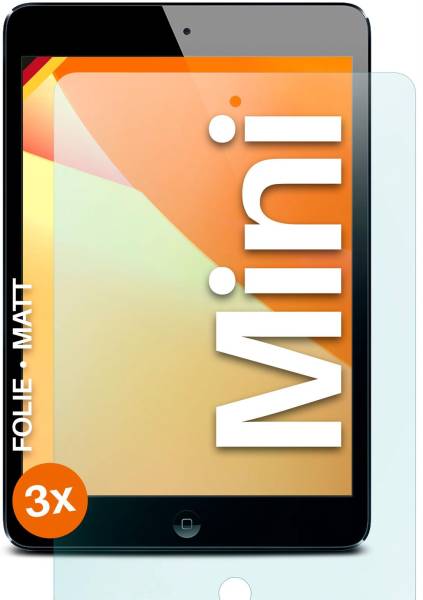 moex FlexProtect Matt für Apple iPad mini (1. Generation - 2012) – Anti Reflex Schutzfolie für besten Displayschutz, Matt