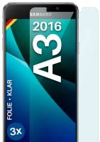 moex FlexProtect Klar für Samsung Galaxy A3 (2016) – Schutzfolie für unsichtbaren Displayschutz, Ultra klar