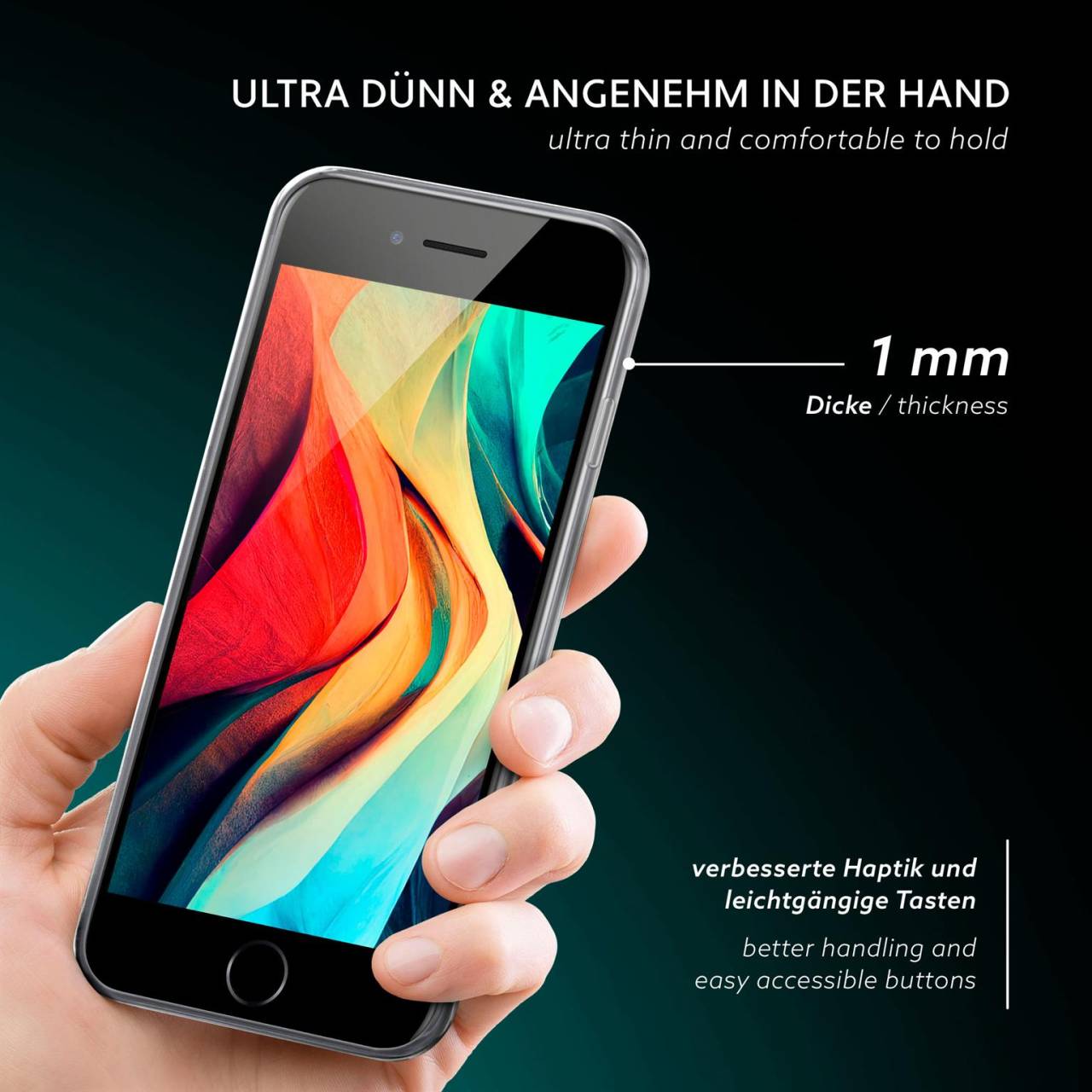 moex Aero Case iPhone 7 durchsichtig aus Silikon