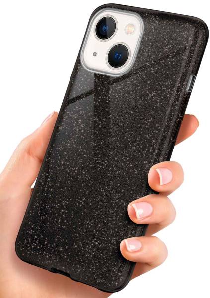 ONEFLOW Glitter Case für Apple iPhone 13 – Glitzer Hülle aus TPU, designer Handyhülle