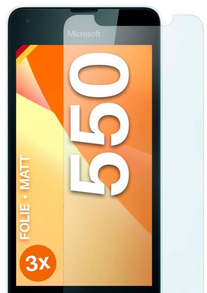 moex FlexProtect Matt für Microsoft Lumia 550 – Anti Reflex Schutzfolie für besten Displayschutz, Matt