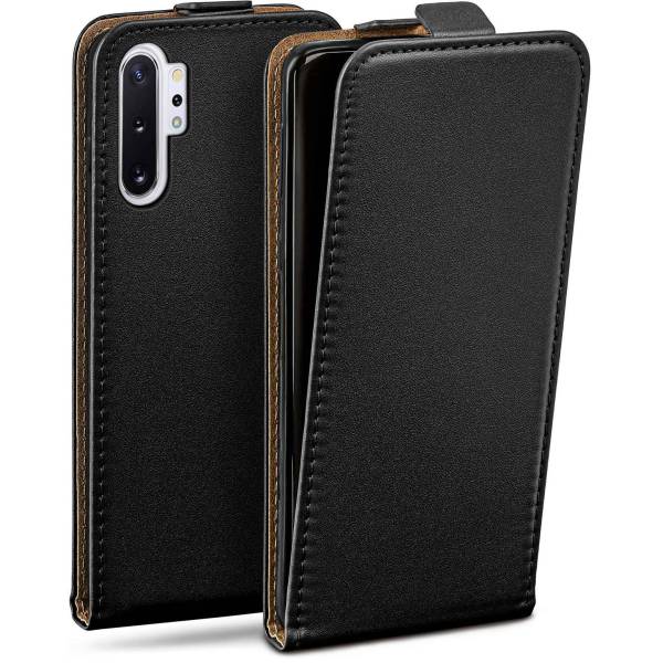 moex Flip Case Samsung Galaxy Note 10 Plus 5G Klapphülle Leder Optik