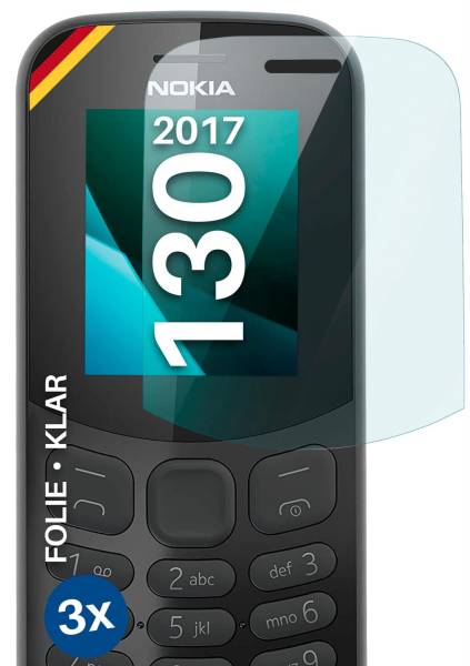 moex FlexProtect Klar für Nokia 130 (2017) – Schutzfolie für unsichtbaren Displayschutz, Ultra klar