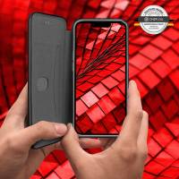 ONEFLOW Business Case für Apple iPhone 13 Pro Max – Klappbare Handytasche mit Kartenfach und Ständer