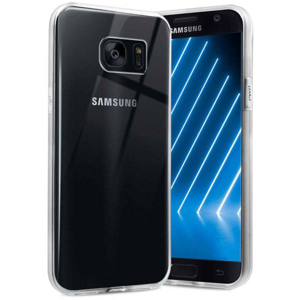 ONEFLOW Clear Case für Samsung Galaxy S7 – Transparente Hülle aus Soft Silikon, Extrem schlank