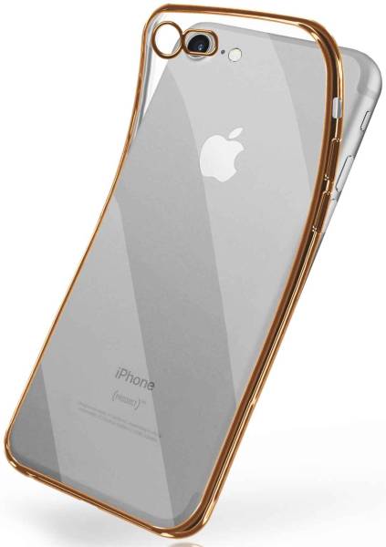 moex Chrome Case für Apple iPhone 8 – Handy Bumper mit Chrom Rand – Transparente Hülle
