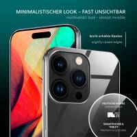 moex Aero Case für Apple iPhone 15 Pro – Durchsichtige Hülle aus Silikon, Ultra Slim Handyhülle