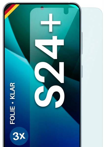 moex FlexProtect Klar für Samsung Galaxy S24 Plus – Schutzfolie für unsichtbaren Displayschutz, Ultra klar