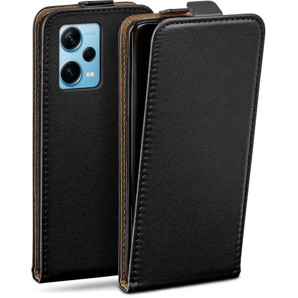 moex Flip Case für Xiaomi Redmi Note 12 5G – PU Lederhülle mit 360 Grad Schutz, klappbar