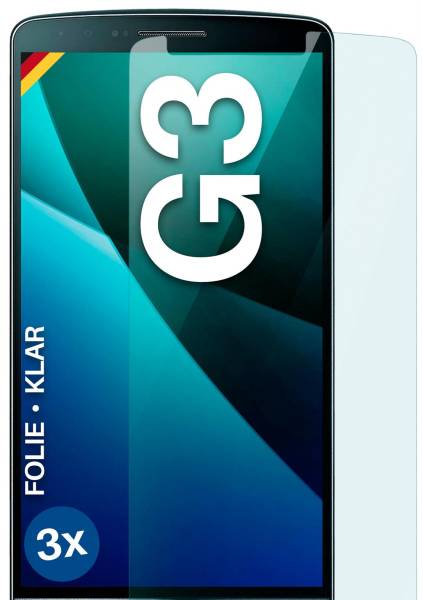 moex FlexProtect Klar für LG G3 – Schutzfolie für unsichtbaren Displayschutz, Ultra klar