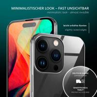 moex Aero Case für Apple iPhone 14 Pro Max – Durchsichtige Hülle aus Silikon, Ultra Slim Handyhülle