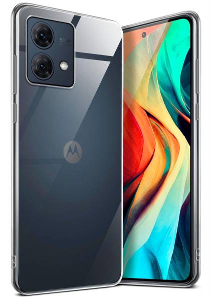 moex Aero Case für Motorola Moto G84 5G – Durchsichtige Hülle aus Silikon, Ultra Slim Handyhülle