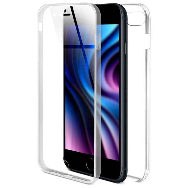 ONEFLOW Touch Case für Apple iPhone SE 3. Generation (2022) – 360 Grad Full Body Schutz, komplett beidseitige Hülle