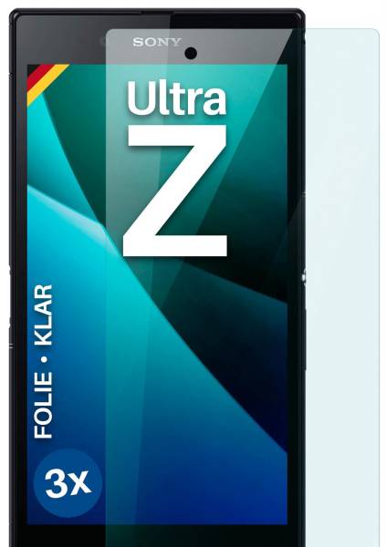 moex FlexProtect Klar für Sony Xperia Z Ultra – Schutzfolie für unsichtbaren Displayschutz, Ultra klar