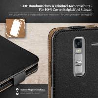moex Flip Case für LG Zero – PU Lederhülle mit 360 Grad Schutz, klappbar