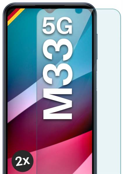 moex ShockProtect Klar für Samsung Galaxy M33 5G – Panzerglas für kratzfesten Displayschutz, Ultra klar