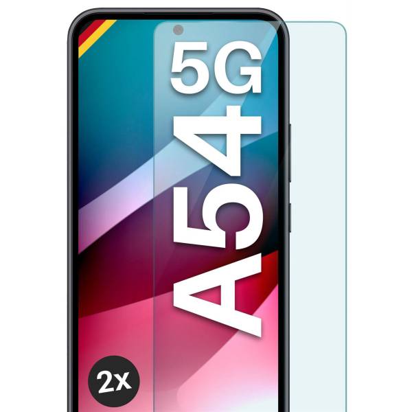 moex ShockProtect Klar für Samsung Galaxy A54 5G – Panzerglas für kratzfesten Displayschutz, Ultra klar