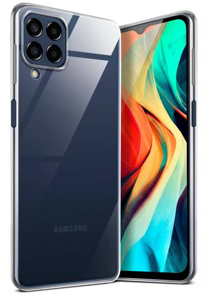 moex Aero Case für Samsung Galaxy M33 5G – Durchsichtige Hülle aus Silikon, Ultra Slim Handyhülle