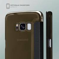 moex Focus Case für Samsung Galaxy S8 Plus – Klapphülle mit Sichtfenster – Handytasche mit Rundumschutz