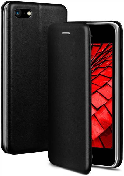 ONEFLOW Business Case für Apple iPhone SE 1. Generation (2016) – Klappbare Handytasche mit Kartenfach und Ständer