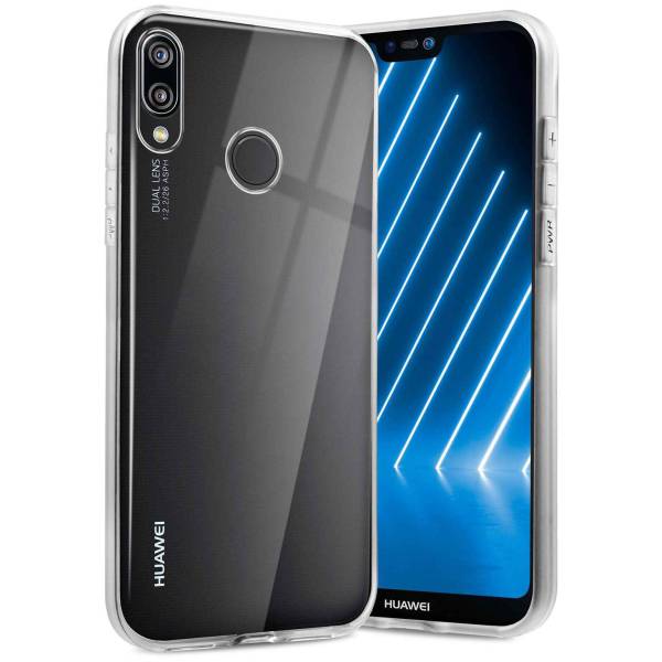 ONEFLOW Clear Case für Huawei P20 Lite – Transparente Hülle aus Soft Silikon, Extrem schlank