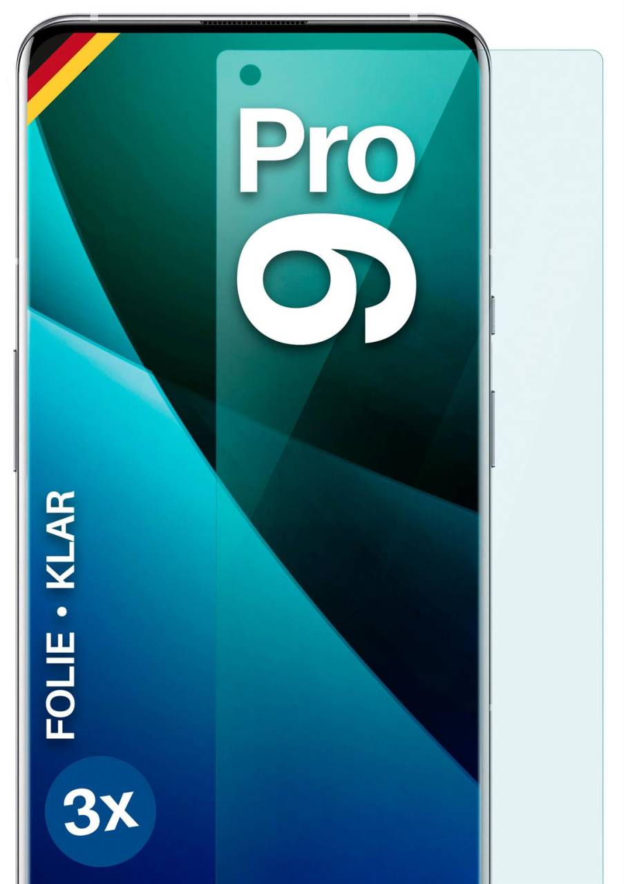 moex FlexProtect Klar für OnePlus 9 Pro – Schutzfolie für unsichtbaren Displayschutz, Ultra klar