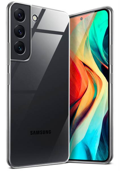 moex Aero Case für Samsung Galaxy S22 – Durchsichtige Hülle aus Silikon, Ultra Slim Handyhülle