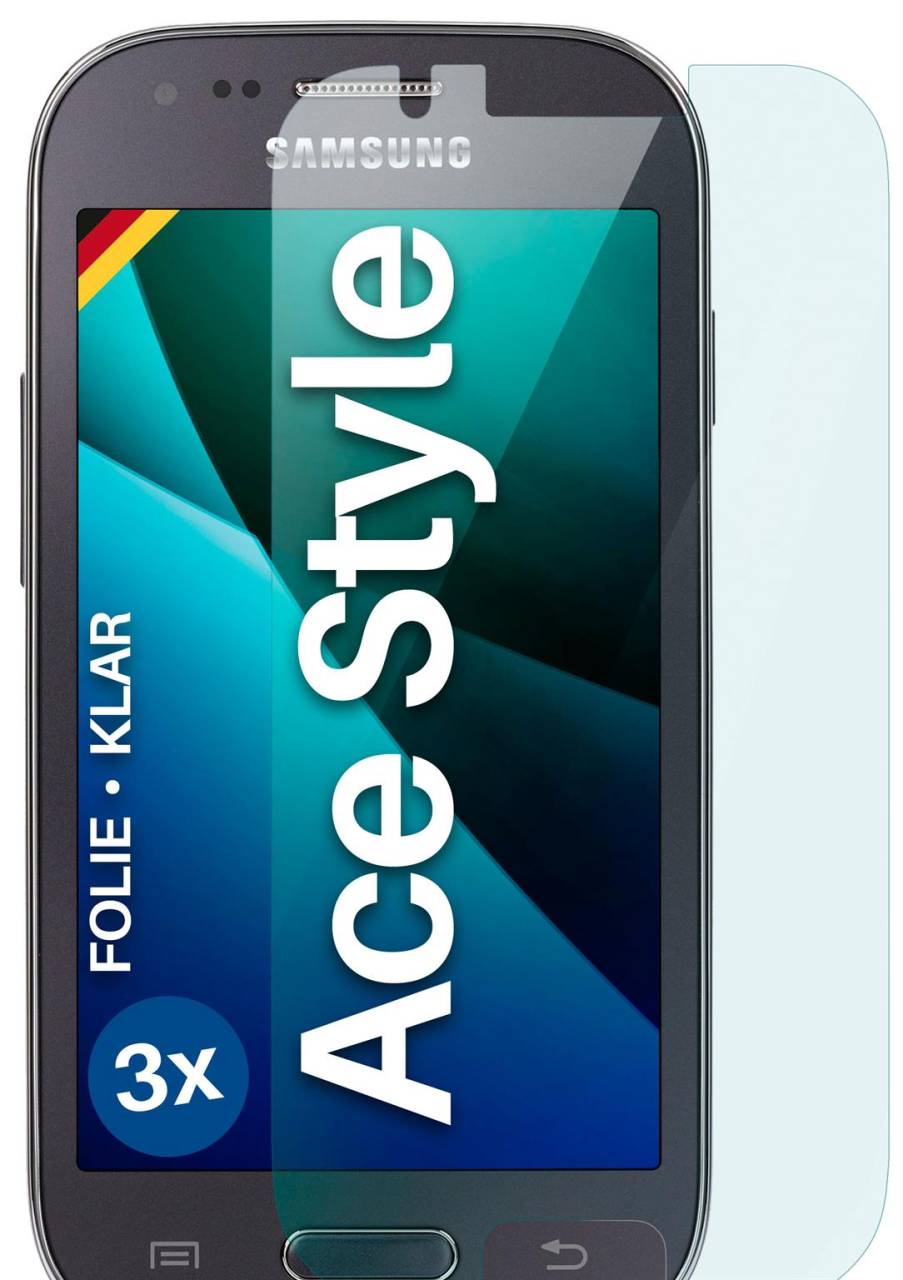 moex FlexProtect Klar für Samsung Galaxy Ace Style – Schutzfolie für unsichtbaren Displayschutz, Ultra klar