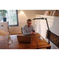 brennenstuhl Desktop-Power Steckdosenleiste 2-fach – Tischsteckdose mit Gummifüßen und 2 USB-Ports