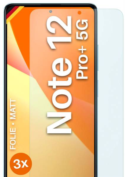 moex FlexProtect Matt für Xiaomi Redmi Note 12 Pro+ 5G – Anti Reflex Schutzfolie für besten Displayschutz, Matt