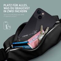 moex Breeze Bag für Apple iPhone 14 Plus – Handy Laufgürtel zum Joggen, Lauftasche wasserfest