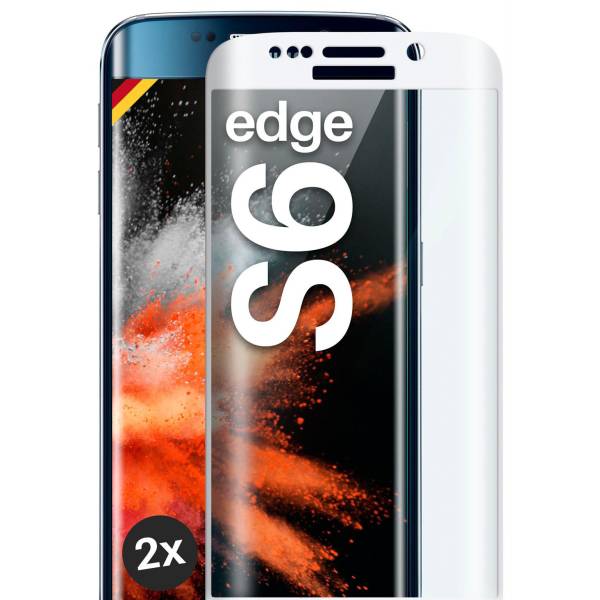 moex CurveProtect für Samsung Galaxy S6 Edge – Full Screen Schutzfolie – Curved 3D Panzerglas