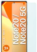 moex FlexProtect Matt für Samsung Galaxy Note 20 5G – Anti Reflex Schutzfolie für besten Displayschutz, Matt