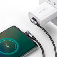 Ugreen Ladekabel – USB-C auf USB-C für Smartphones und anderes, 90 Grad Winkel beidseitig, 60W, 2 m – weiteres Produktbild 1