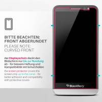 moex ShockProtect Klar für BlackBerry Z30 – Panzerglas für kratzfesten Displayschutz, Ultra klar