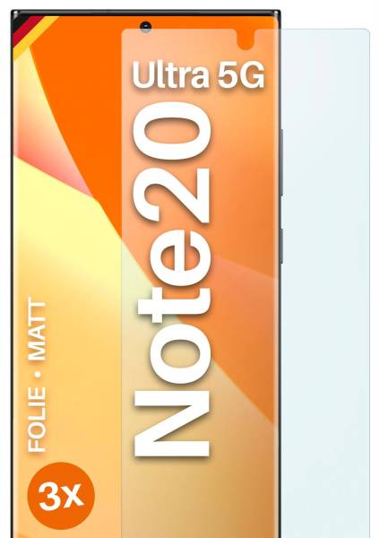 moex FlexProtect Matt für Samsung Galaxy Note 20 Ultra 5G – Anti Reflex Schutzfolie für besten Displayschutz, Matt