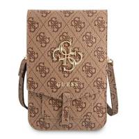 Guess Handtasche – elegante Umhängetasche für Smartphones mit goldenem Big Logo, AllOver 4G Logo Serie – weiteres Produktbild 1