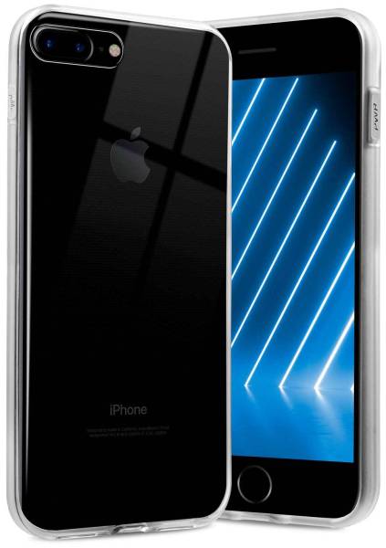 ONEFLOW Clear Case für Apple iPhone 7 Plus – Transparente Hülle aus Soft Silikon, Extrem schlank