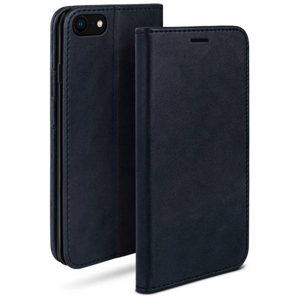 moex Casual Case iPhone 7 Hülle klappbar Leder Optik