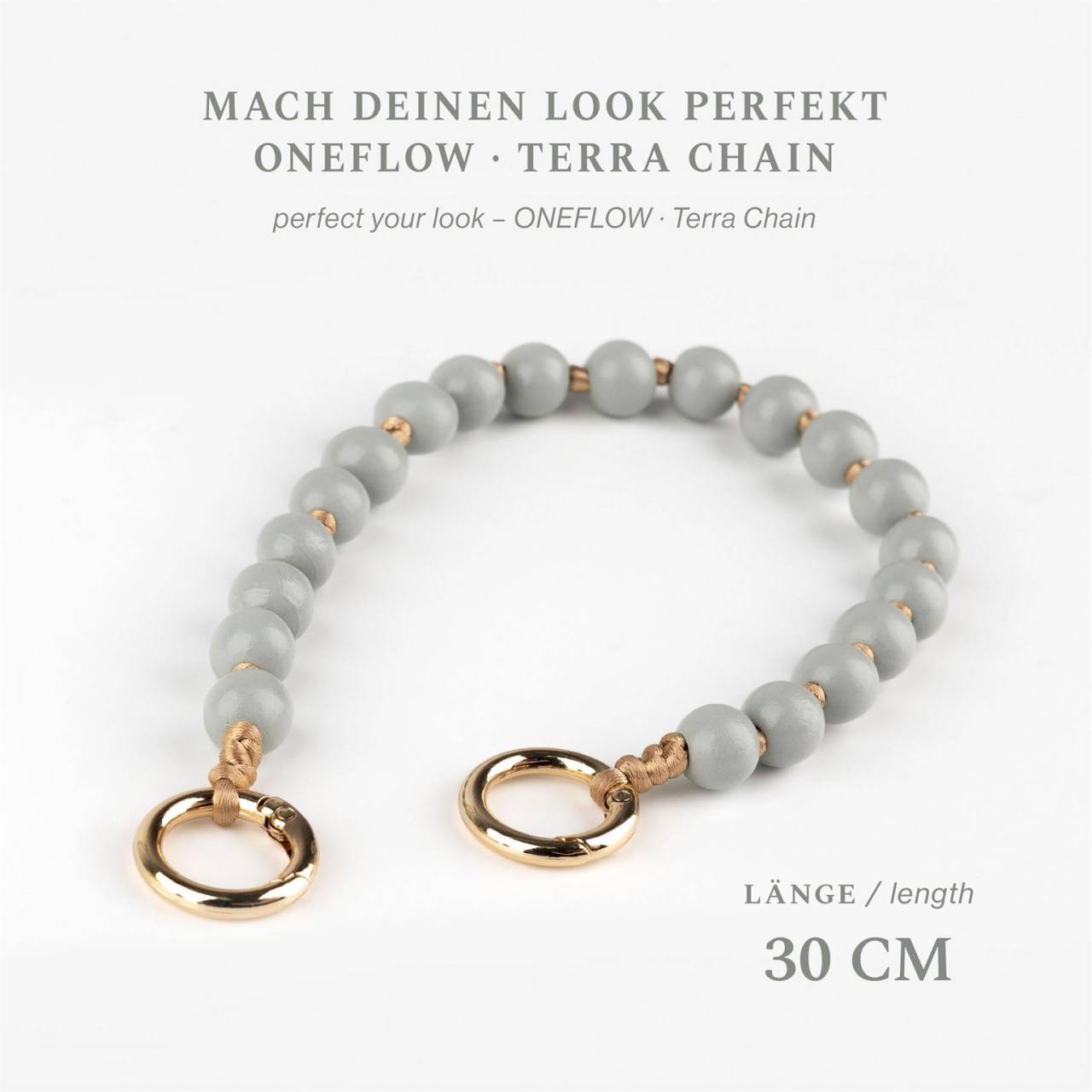 ONEFLOW Holzperlen Handyanhänger Universal – Chainless Terra Chain