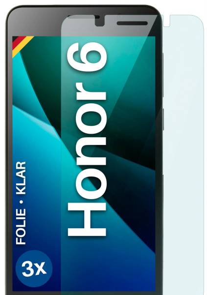 moex FlexProtect Klar für Huawei Honor 6 – Schutzfolie für unsichtbaren Displayschutz, Ultra klar