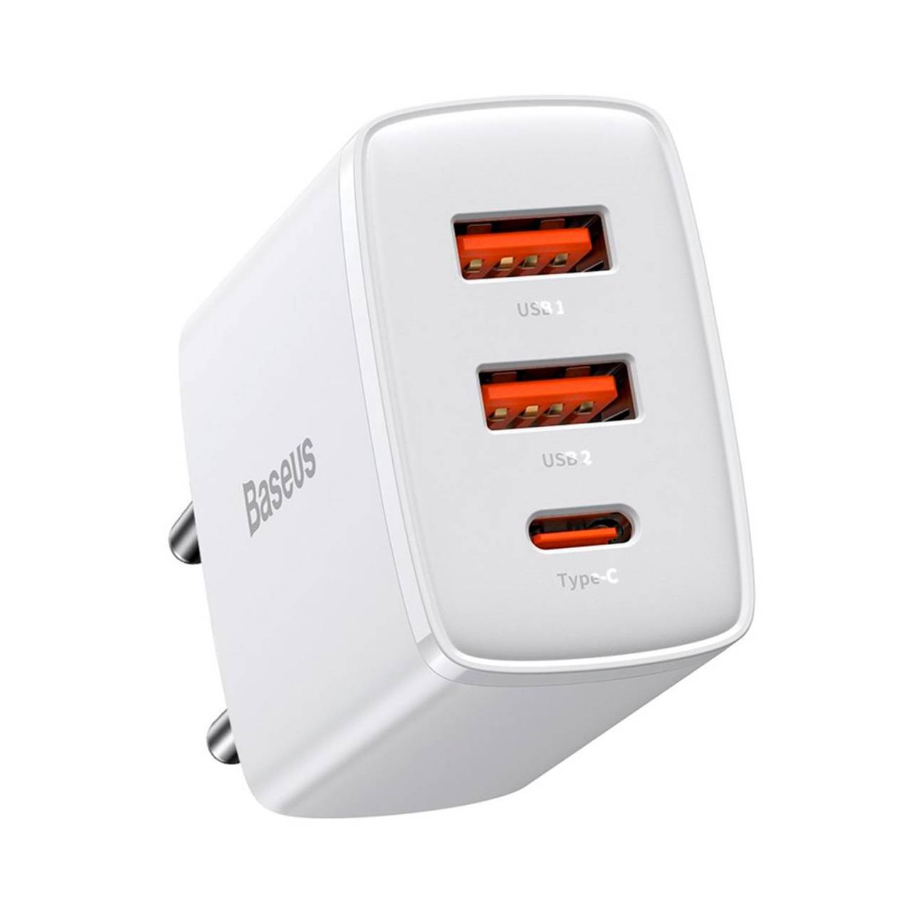 Baseus Netzteil – 2x USB-A + 1x USB-C Ladegerät für Smartphones und andere Geräte, Compact Serie, 30W