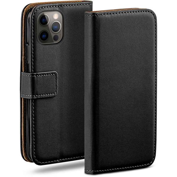 moex Book Case für iPhone 12 Pro Max Klapphülle mit Kartenfach