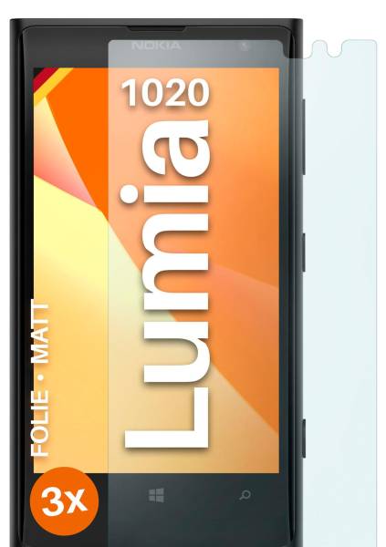 moex FlexProtect Matt für Nokia Lumia 1020 – Anti Reflex Schutzfolie für besten Displayschutz, Matt