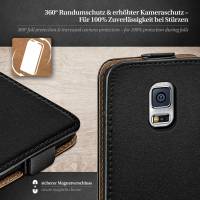 moex Flip Case für Samsung Galaxy S5 Mini – PU Lederhülle mit 360 Grad Schutz, klappbar