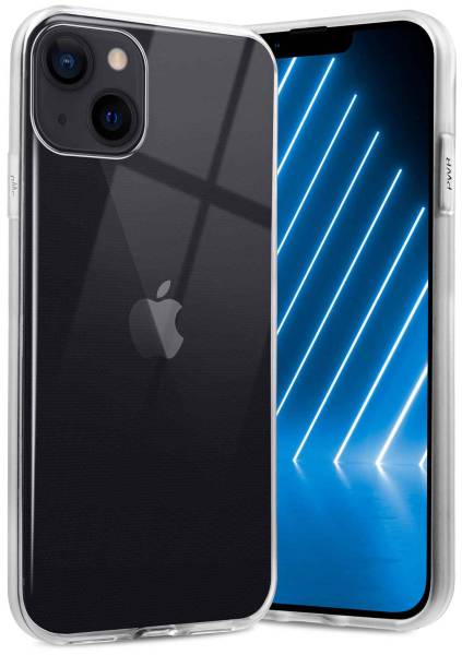 ONEFLOW Clear Case für Apple iPhone 14 – Transparente Hülle aus Soft Silikon, Extrem schlank