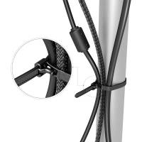 KabelDirekt Kabelbinder wiederverschließbar – Kabelbinder mit Schließmechanismus, 100 Stück, 7,4mm x 250mm