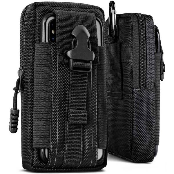 ONEFLOW Survival Case für Xiaomi 12X – Handy Gürteltasche aus Oxford Nylon mit Karabiner