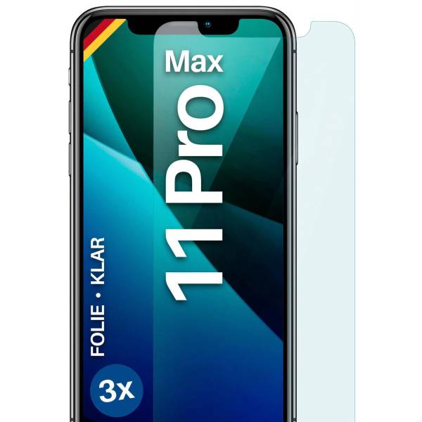 moex FlexProtect Klar für Apple iPhone 11 Pro Max – Schutzfolie für unsichtbaren Displayschutz, Ultra klar